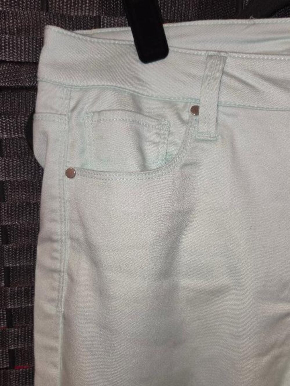 Design Lab Lord & Taylor Mint Green Skinny Jeans - Picture 2 of 6